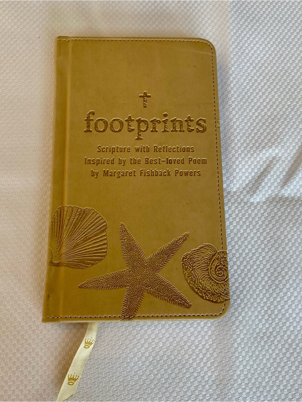 Footprints Scripture with reflections by Nary Fishback Powers - Gold